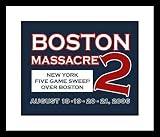New York Yankees MLB Framed 8x10 Photograph Boston Massacre 2 Recap