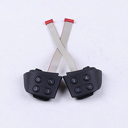 LEDVAS OEM Pair MF Steering Wheel Control Button For VW Golf Caddy Jetta MK5