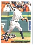 2010 Topps Baseball Card (Limited Team Edition) # DET5 Brandon Inge Detroit Tigers 3B Mint Condition - Shipped In Protective Screwdown Display Case!