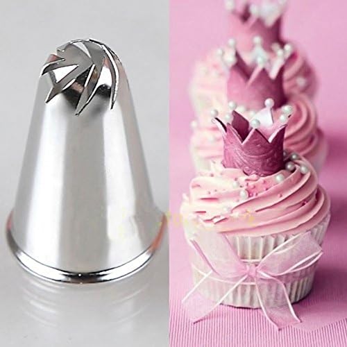 DIY Flower Spiral Icing Piping Tips Nozzle Cake Cupcake Decorating Pastry Tool Color:White