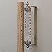 Bjerg Instruments Satin Nickel Finish Adjustable Angle 10 Inch Garden Thermometer