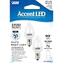 Feit Electric BPC7/LED Three LED Night Light Bulb with Candelabra Base, Clear, 2-Pack