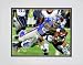 Brandon Jacobs 2007 Action Horizontal Double Matted 8 x 10 Photograph (Unframed)