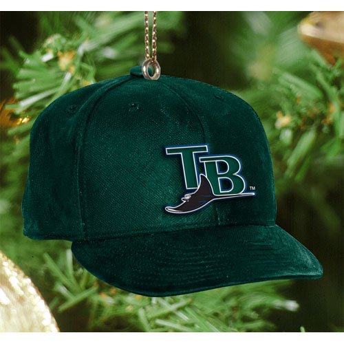 MLB Tampa Bay Devil Rays Baseball Cap Ornament