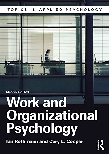 Work and Organizational Psychology (Topics in Applied Psychology)