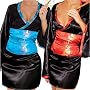 Plus Size Japanese Doll Costume 1x/2x 3x/4x Black/Red or Black/Turquoise