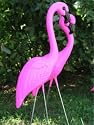 Sculptural Gardens by Heritage Farms Pink Flamingo Pair, Lawn Ornament