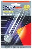 Feit Electric BP40T10 40-Watt T10 Tubular Appliance Bulb, Clear