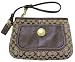 Coach Ergo Signature Wristlet Case Bag for IPOD Khaki Chocolate