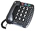 Geemarc Ultra Amplified Corded Telephone, Loudest Telephone Available, Black