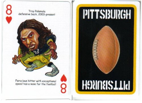 Troy Polamalu Pittsburgh Steelers Football/Playing Card