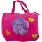 Plush Flower Power Bag - Pink