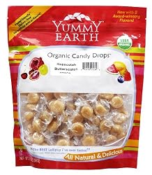 YummyEarth Organic Candy Drops, Hopscotch Butterscotch, 13-Ounce Pouches (Pack of 4)