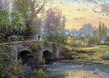 Schmidt Spiele 58451 - Thomas Kinkade, Abendspaziergang, 1000 Teile Puzzle