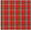 Durable Flat Weave 100% Cotton Colorful Red and Yellow Plaid Tablecloth 54x90 Inches