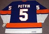 DENIS POTVIN New York Islanders "Rookie" 1973 CCM Vintage Throwback NHL Hockey Jersey, 2XL