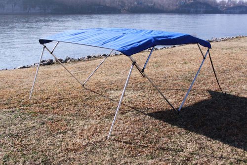 New Blue Vortex Pontoon / Deck Boat 4 Bow Bimini Top 10' Long, 97-103