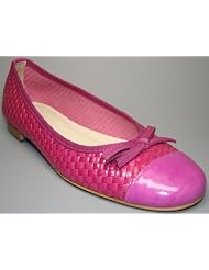 Designer Ballerina geflochten fuchsia