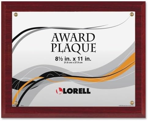 Wholesale CASE of 10 - Lorell Mahogany Award-a-Plaque-Award-A-Plaque, 8-1/2x11", Mahogany