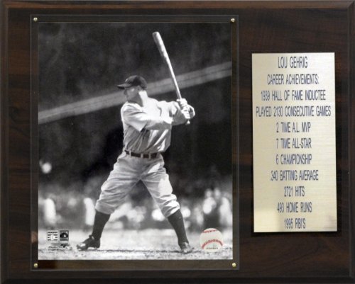 MLB Lou Gehrig New York Yankees Career Stat Plaque
