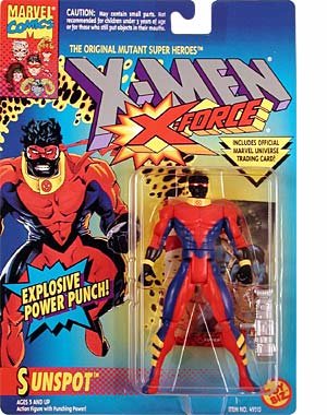  X Men X-Force Sunspot Figure with Explosive Power Punch