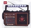 AM/FM Radio Cassette Recorder with Flashing Light & Flash Light