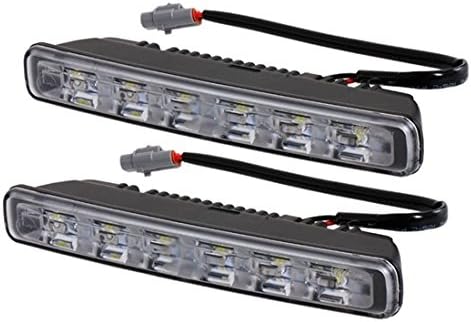 Philips A109 White Light Color 6-LED Car Daytime Running Lamp (Black)