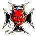 COOP SMOKING DEVIL IRON CROSS Decal Sticker
