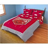 Arkansas Razorbacks NCAA Comforter Set (Panel/Rotary-Solid)