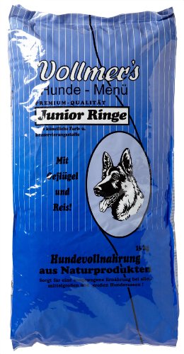 Vollmer´s 37077 Hundefutter Junior Ringe 15 kg