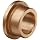 Bunting Bearings EF081105 1/2" Bore x 11/16" OD x 5/16" Length 7/8" Flange OD x 1/8" Flange Thickness Powdered Metal SAE 841 Flanged Bearings