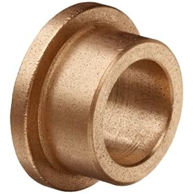 Bunting Bearings EF141812 7/8" Bore x 1 1/8" OD x 3/4" Length 1 1/2" Flange OD x 1/8" Flange Thickness Powdered Metal SAE 841 Flanged Bearings