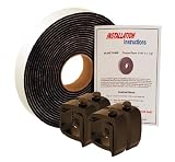 API KH1BP4-LDTT150P Black Mounting Clamps & Topper Tape® for Truck Caps / Camper Shells (Set of 4)