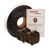 API KH1BP4-LDTT150P Black Mounting Clamps & Topper Tape® for Truck Caps / Camper Shells (Set of 4)