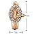 Snowman Lee The Princess And Lovely Cute Style Gemstone 18k Rose Gold Plated Hoop Earrings