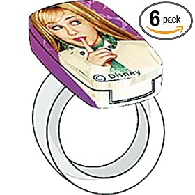 Hannah Montana Lip Gloss Rings, 4-Count Packages (Pack of 6)