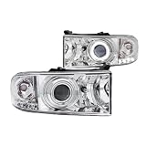 Anzo USA 111056 Dodge Ram Projector With Halo Chrome Clear With Amber Reflectors... by AnzoUSA