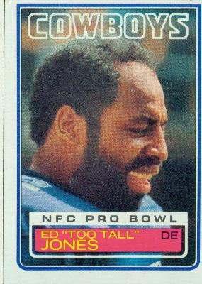 1983 Topps #49 Ed Too Tall Jones DP - Dallas Cowboys (Football Cards)