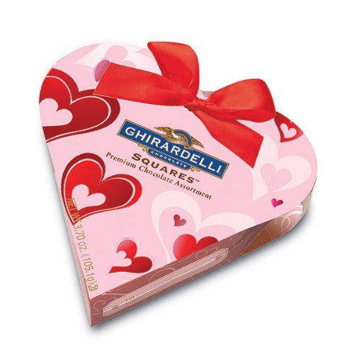 Ghirardelli Chocolate Valentine Paper Heart Gift Box, 3.70 oz.