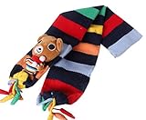 C-Princess ニット マフラー ネックウォーマー 子供用 キッズ ベビー 幼児 女の子 男の子 秋冬 防寒 防風 アウター かわいい (Dクマ)