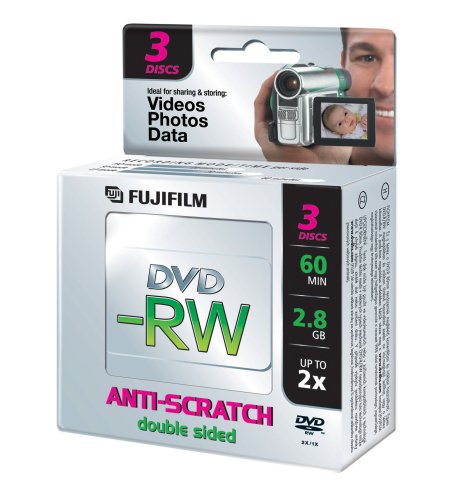 Fuji 3x DVD-RW 2,8 GB 60min 2x JC