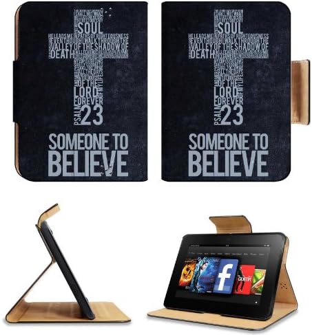 Someone to Believe Psalm 23 Amazon Kindle Fire HD 7 [Previous Generation 2012] Flip Case Stand Magnetic Cover Open Ports Customized Made to Order Support Ready Premium Deluxe Pu Leather 7 11/16 Inch (195mm) X 5 11/16 Inch (145mm) X 11/16 Inch (17mm) msd Professional Kindle_fire Cases Kindle7 Accessories Build Model KFTT Graphic Background Covers Designed Model Folio Sleeve HD Template Designed Wallpaper Photo Jacket Wifi 1024 MB Luxury Protector