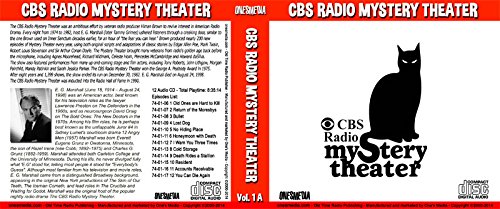 CBS RADIO MYSTERY THEATER Volume 1 - BOX SETS 1 and 2 - 24 Audio CD - 24 Shows