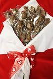 Chocolate Long Stem Rose Bouquet - 1 Dozen, for Valentine's Day, Mother's Day, Dark Chocolate
