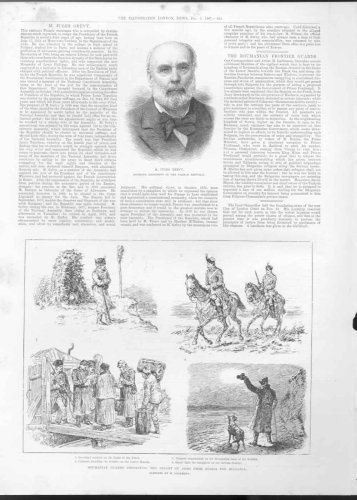 Roumanian Guards Prevent Import Of Arms Russia To Bulga Original old antique victorian print