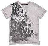 Akademiks “Jeanius Society” V-Neck T-Shirt (Sizes 4 – 7) – heather gray, 5