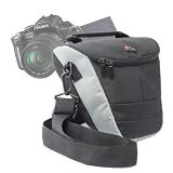 Sac, �tui, housse Nylon de protection avec bandouli�re amovible pour appareils photos SLR Panasonic Lumix DMC-FZ45, G3, GX1, G1 et GF5par Duragadget