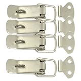 Amico 4 Pcs Hardware Cabinet Boxes Spring Loaded Latch Catch Toggle Hasp