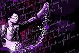 IMAGE OF Jimi Hendrix Purple Haze Artwork Stretched Canvas Art Print Painting: Poster Prints Wall Art. 48