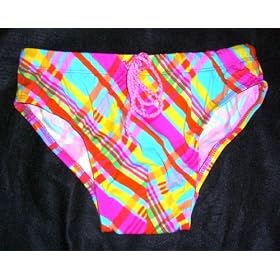 END OF SUMMER SALE Mens Bikini Brief Swimwear/Underwear Nylon/Lycra MultiPlaid